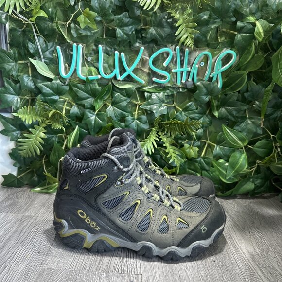 Oboz Men’s Sawtooth II Mid Green Black Waterproof Hiking Boots Size 10.5 main image 4